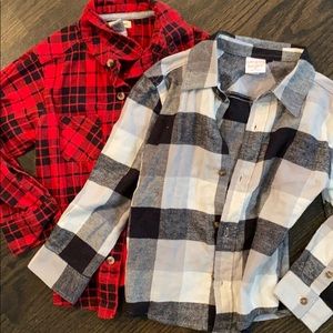 4T Flannel Jumping Bean Buttondown